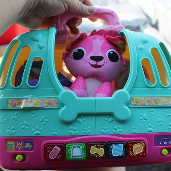 Vtech Glam & go Puppy Salon and carrier w/grooming tools - Picture 4 of 4